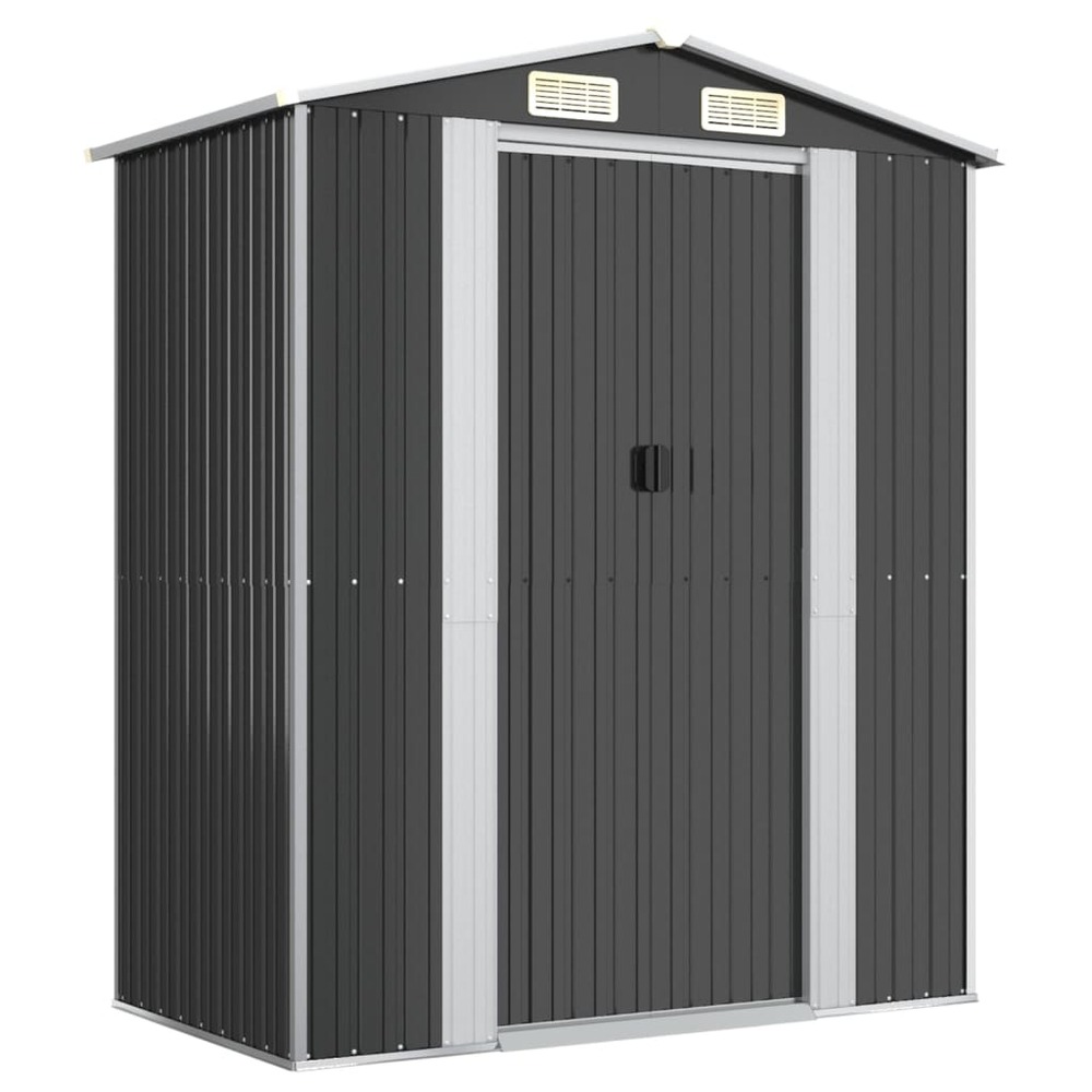 Abri de jardin cabane cabanon maison de stockage remise extérieur hangar outils robuste 192 x 108 x 223 cm acier galvanisé an
