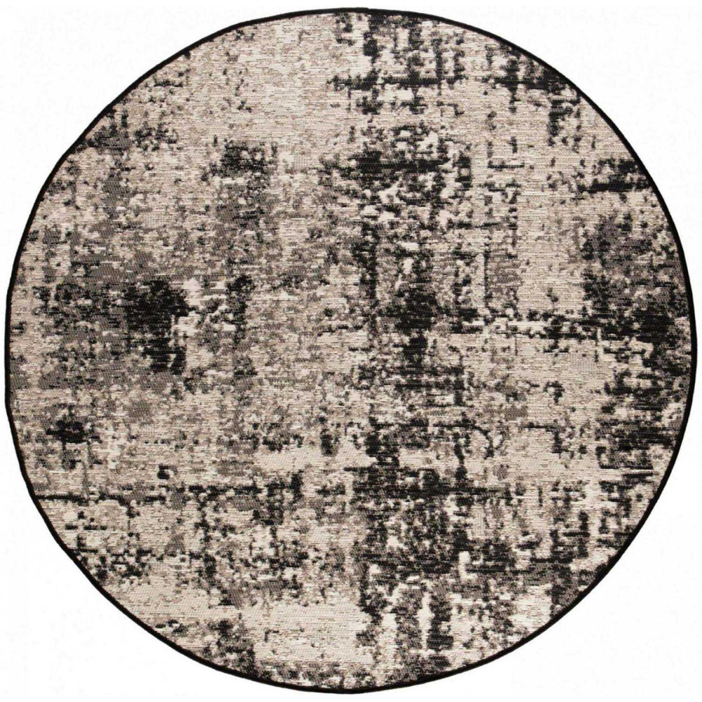 Tapis extérieur en polypropylène catania 160 cm noir