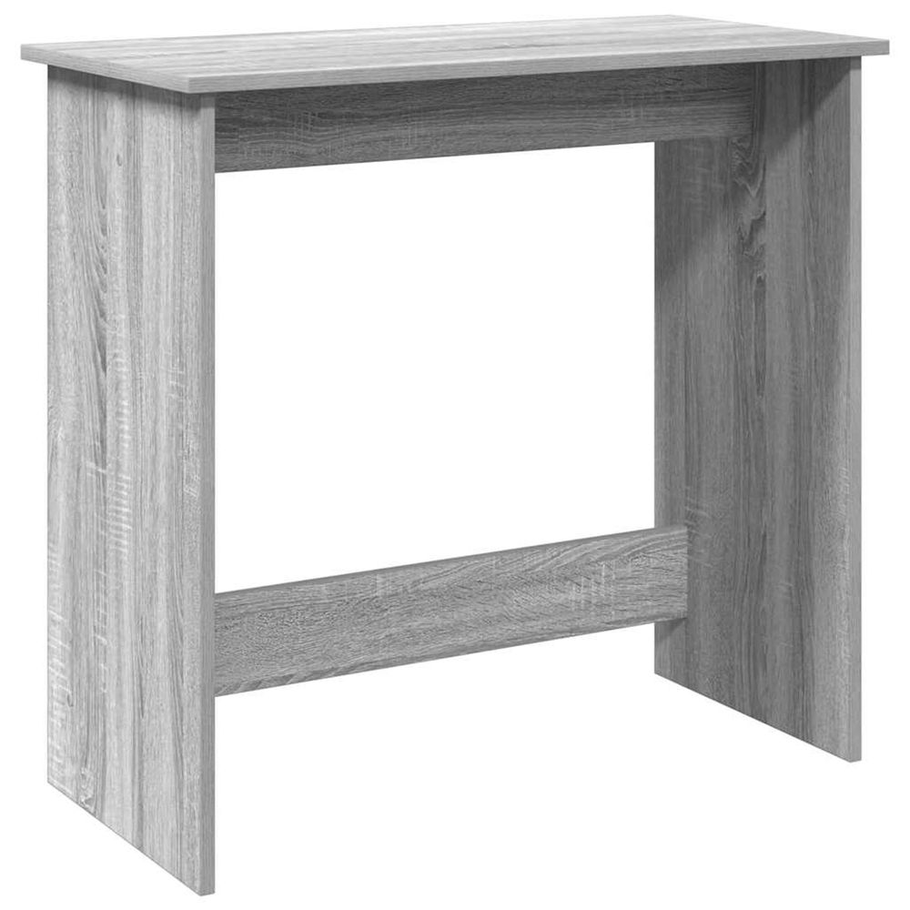 Bureau sonoma gris 80x40x75 cm bois d'ingénierie