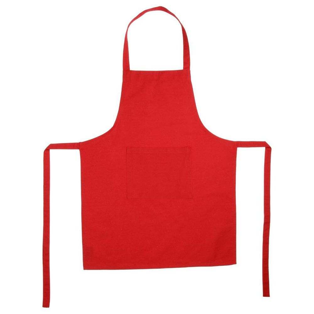 Tablier coton rouge 60x80cm