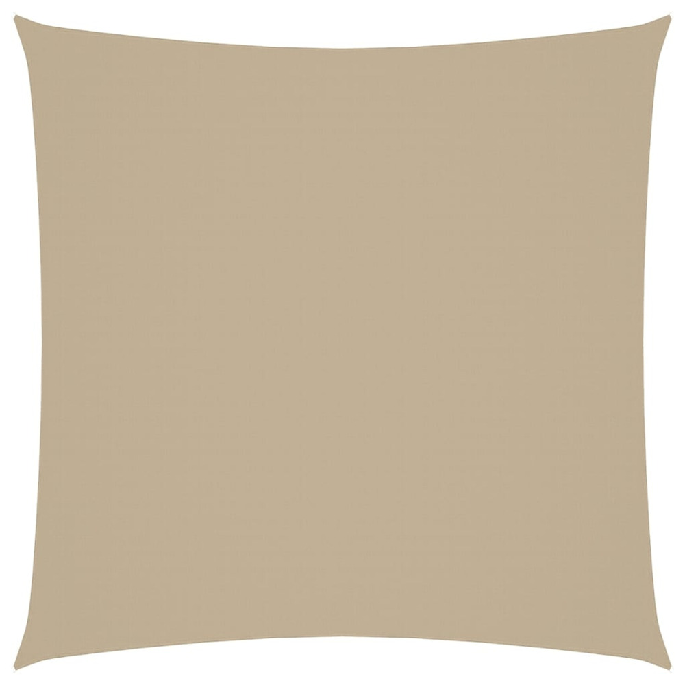 Voile de parasol tissu oxford carré 6x6 m beige
