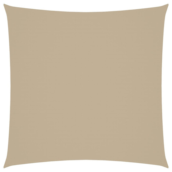 Voile de parasol tissu oxford carré 6x6 m beige