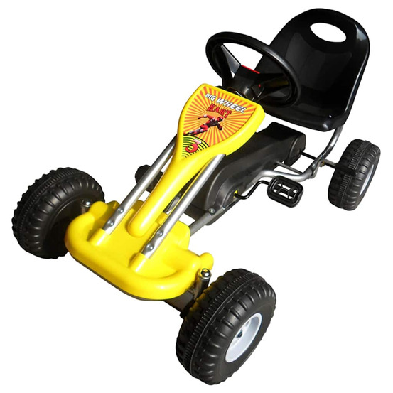 Kart à pédales jaune