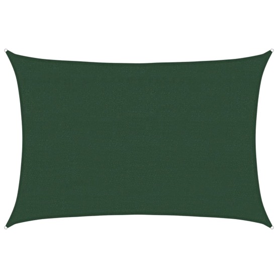 Voile d'ombrage 160 g/m² vert foncé 4x5 m pehd