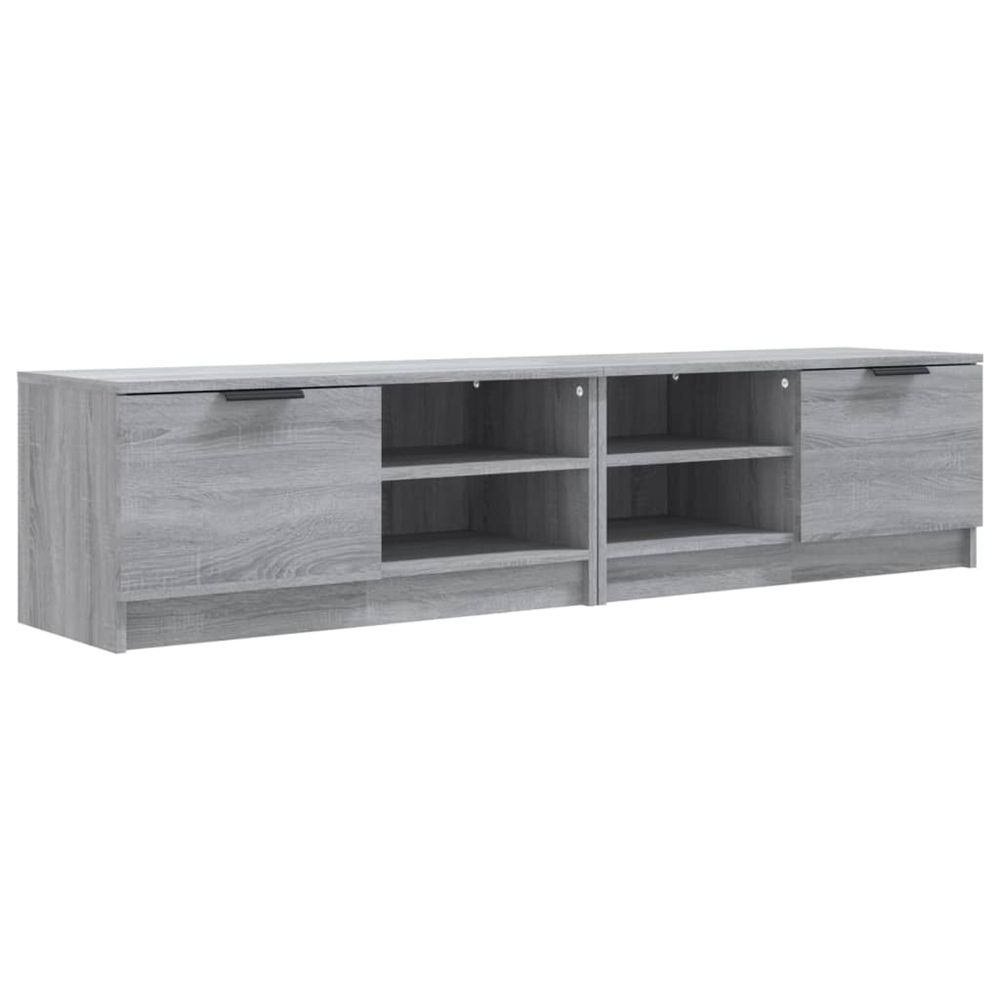 Meubles tv 2 pcs sonoma gris 80x35x36,5 cm bois d'ingénierie
