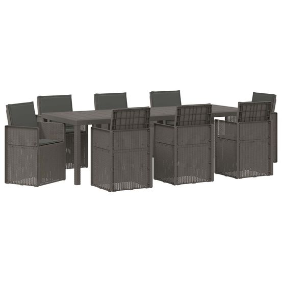 Ensemble de salle à manger pour jardin 9 pc pp