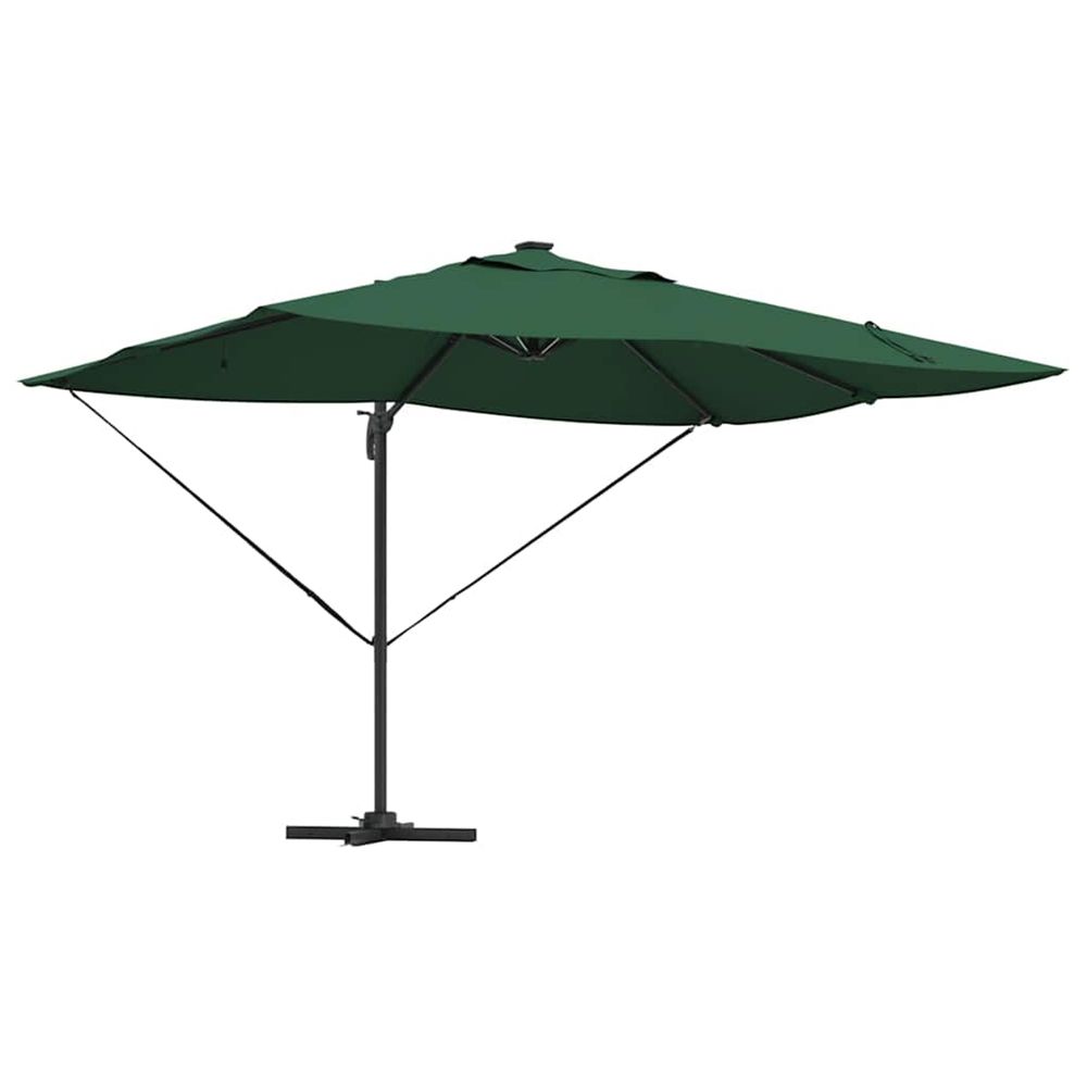 Parasol 352 x 251 x 265 cm polyester et aluminium vert