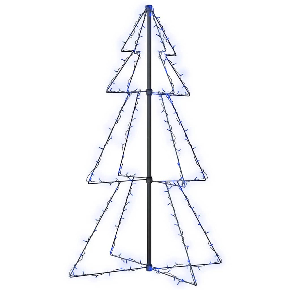 Arbre de noël cône 160 led d'intérieur/d'extérieur 78x120 cm