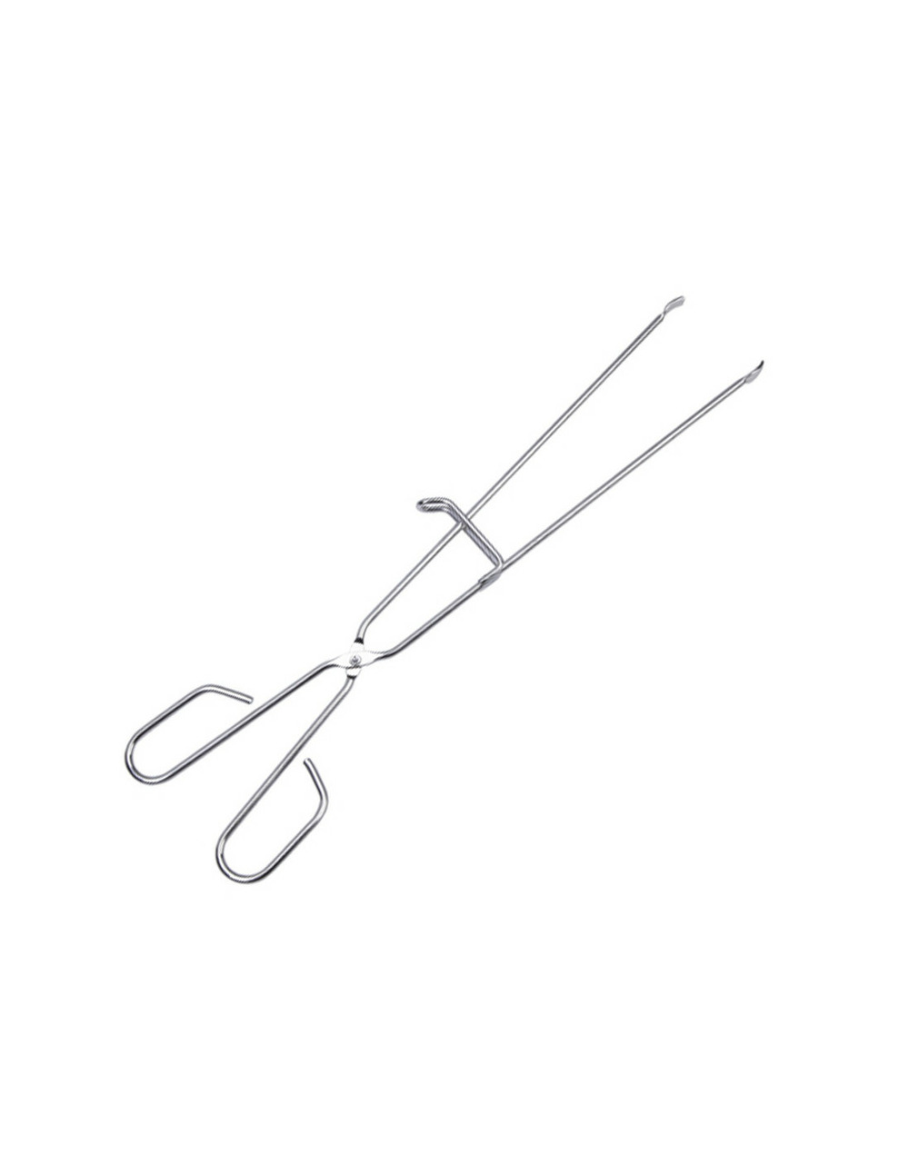 Sauvic 04476 pince à barbecue en acier inoxydable, grise, 45x9x1,4 cm