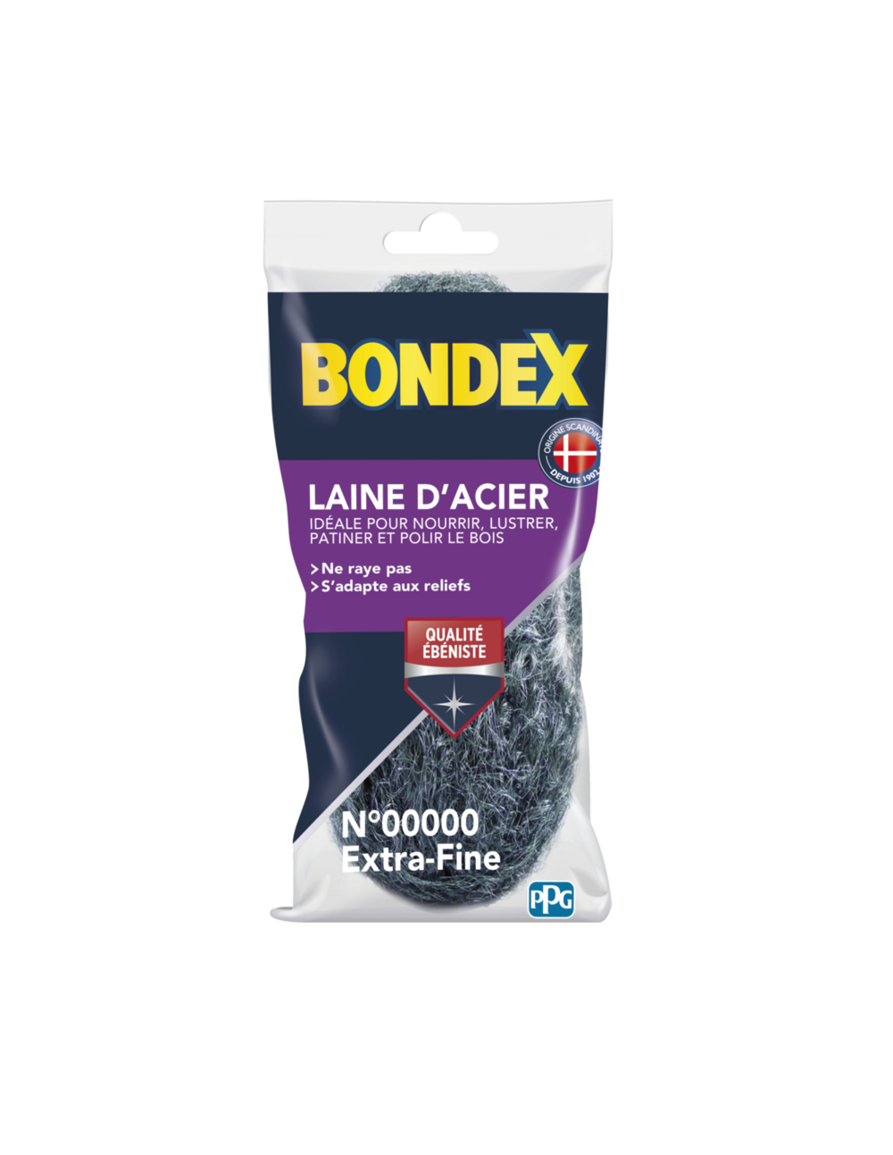 Laine acier extra fine 00000 150g - bondex
