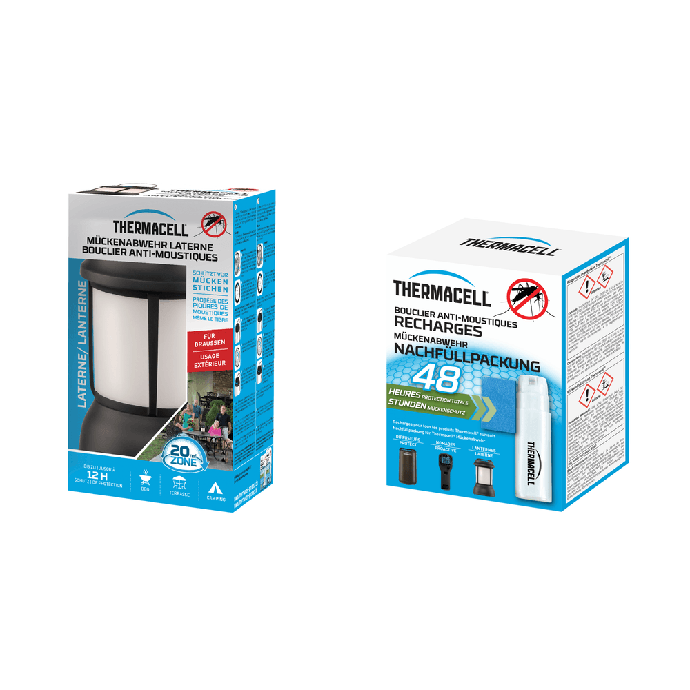THERMACELL Diffuseur Anti-Moustiques Blanc - Protection 20m² Extérieur Jardin Terrasse