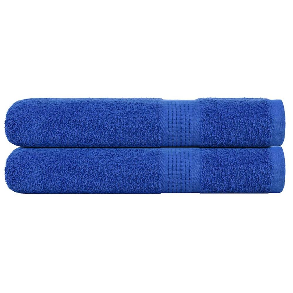 Serviettes de sauna frogn 2 pcs bleu 80x200 cm 360 g/m²