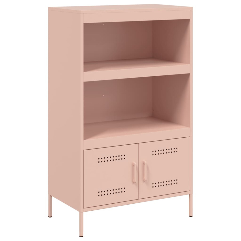 Buffet haut rose 68x39x113 cm acier