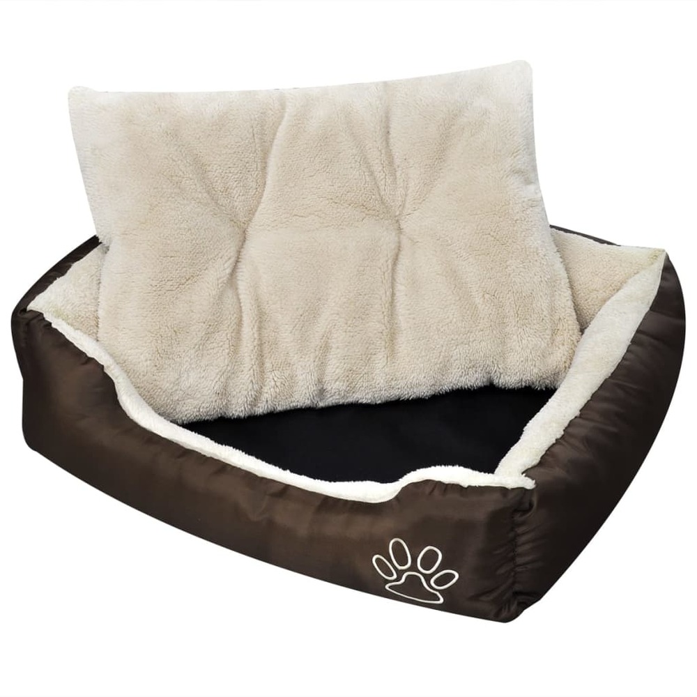 Lit chaud pour chiens avec coussin rembourré taille m