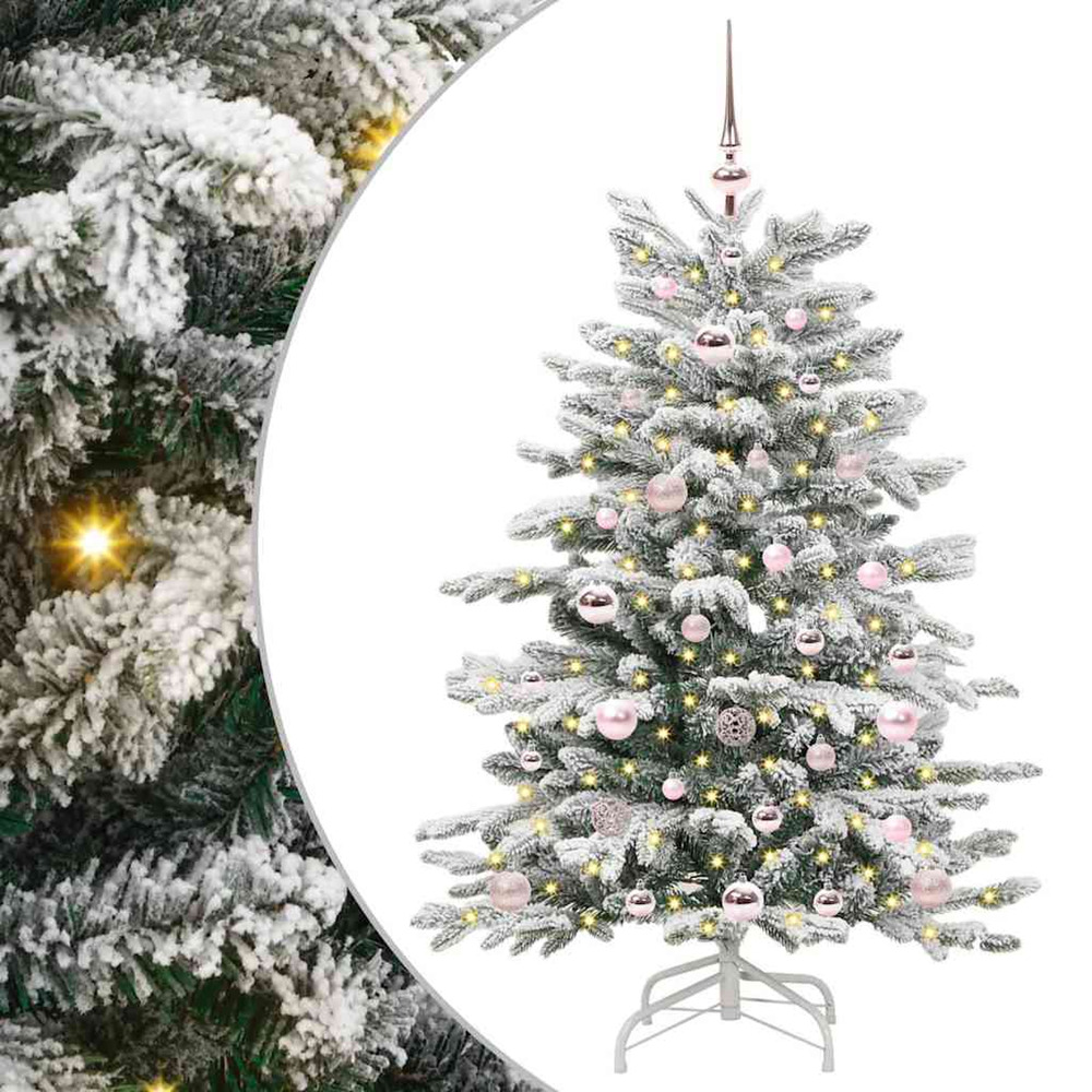 Sapin de noël artificiel à branches articulées blanc 120 cm