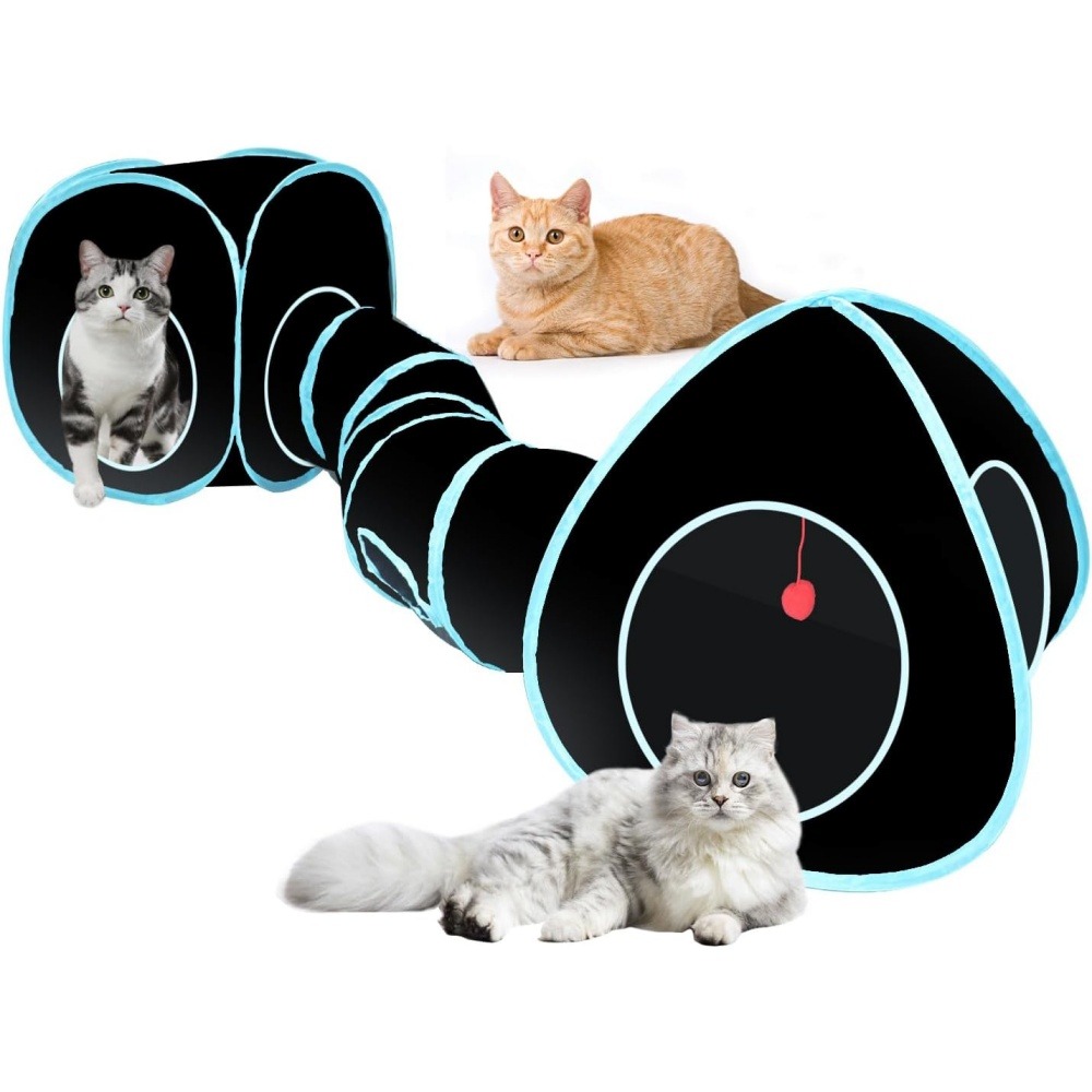 Jouet tunnel tente pour chatpliable
