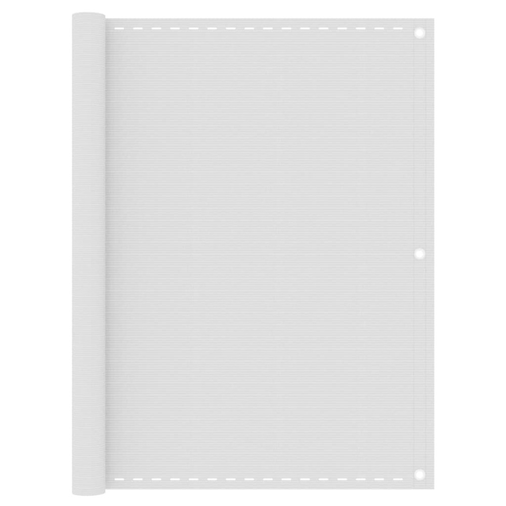 Écran de balcon 120 x 400 cm pehd blanc