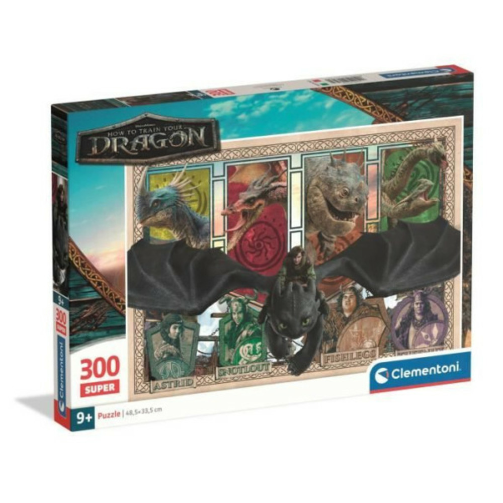 Clementoni - 300 pieces super - how to train your dragon