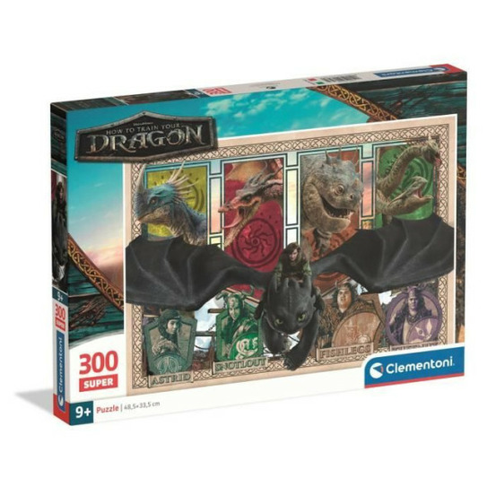 Clementoni - 300 pieces super - how to train your dragon