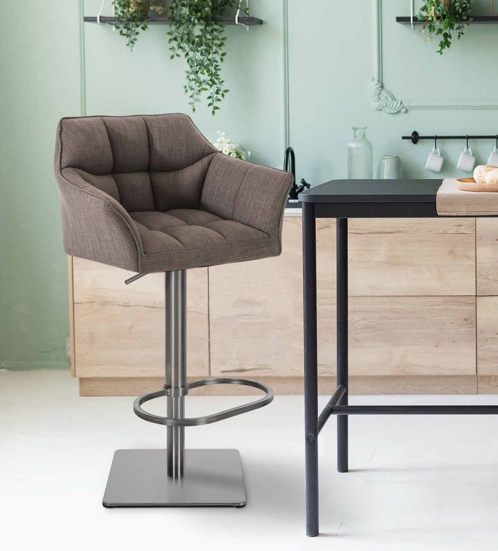 Tabouret de bar damaso e tissu