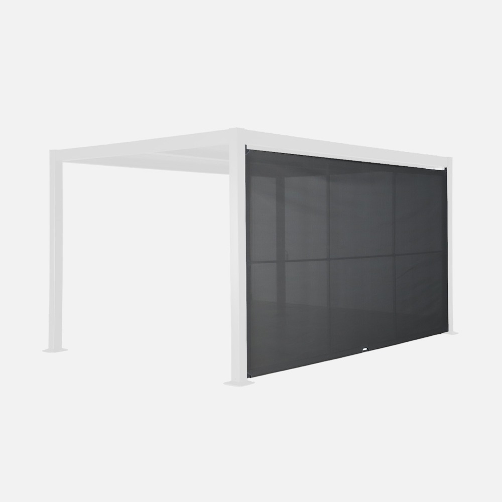 Auvent 4m aluminium et textilène pour pergola bioclimatique palace