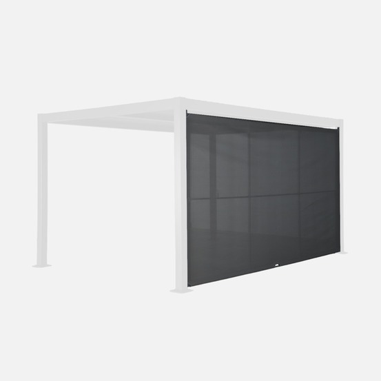 Auvent 4m aluminium et textilène pour pergola bioclimatique palace