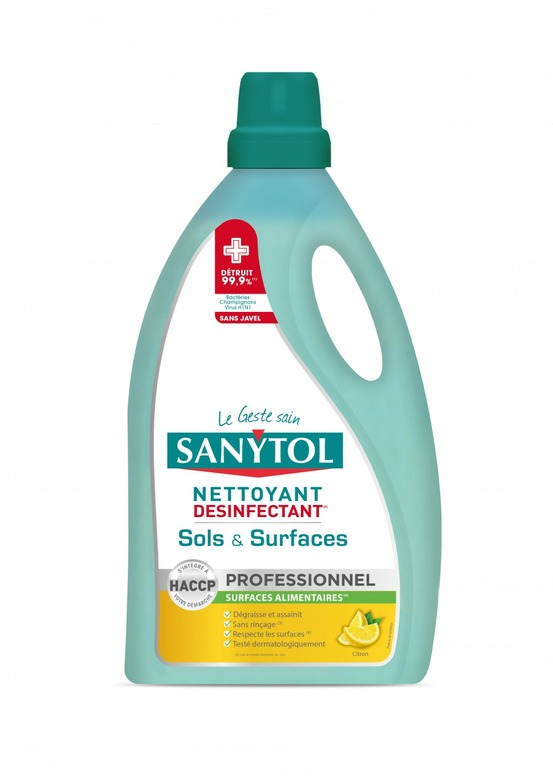 Désinfectant multi-usages citron sanytol 5 l