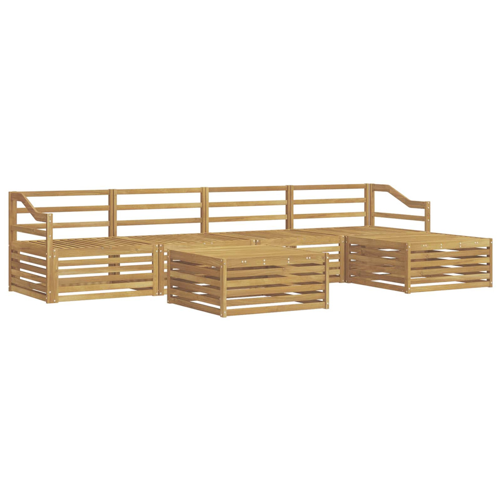 Ensemble de canapés d'extérieur 6 pcs blanc 79 x 79 x 37 cm