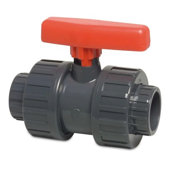 Vanne à boisseau pvc-u 20mm, raccord muffe pn16