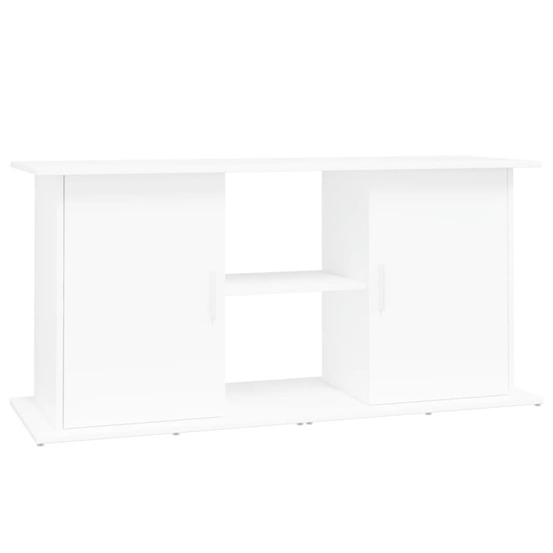 Support pour aquarium blanc 121x41x58 cm bois d'ingénierie