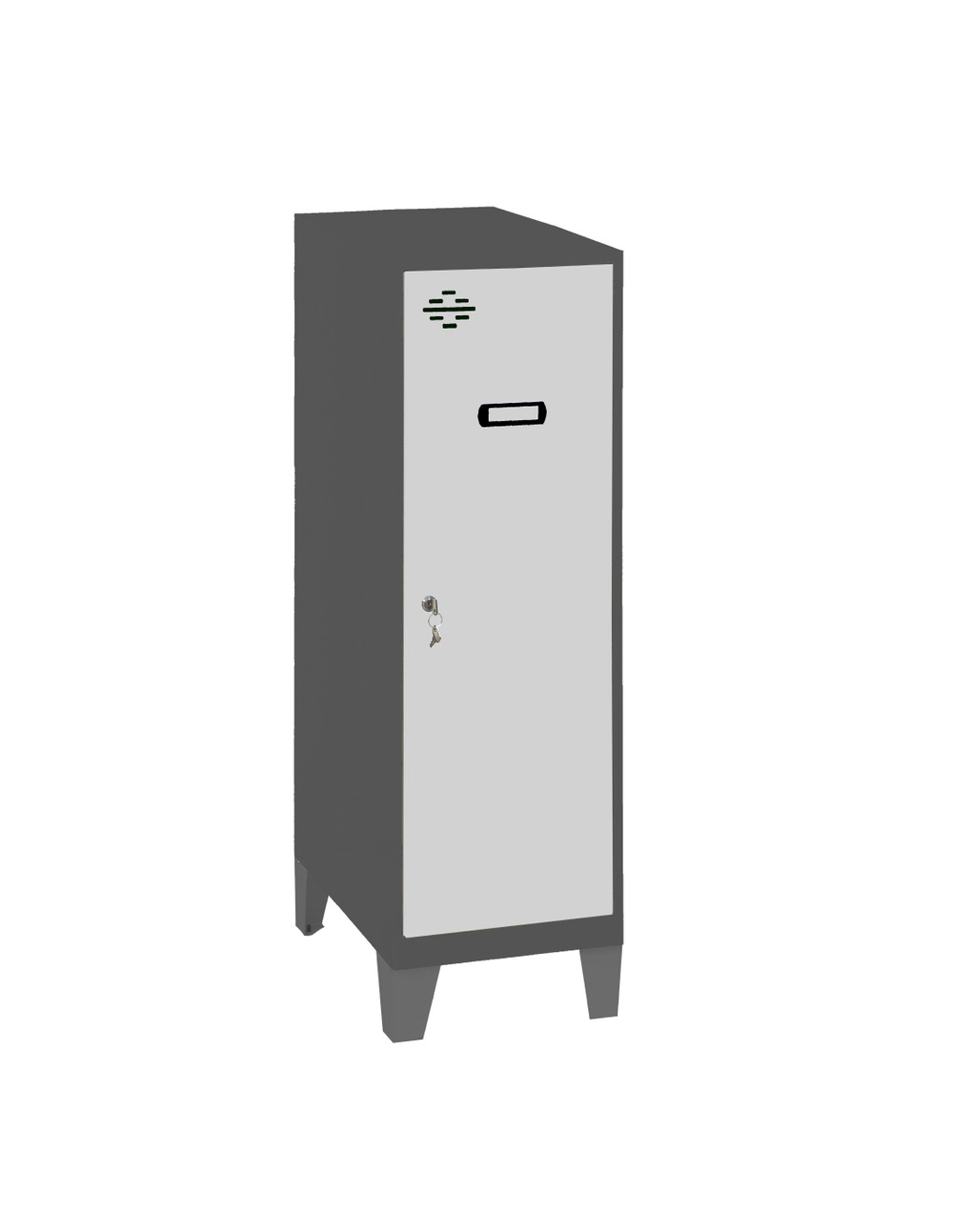 Casier-armoire simonlocker dism.mini + ban. 915x300x500+pies an/g antracite/gris 1015x300x500 - simonrack