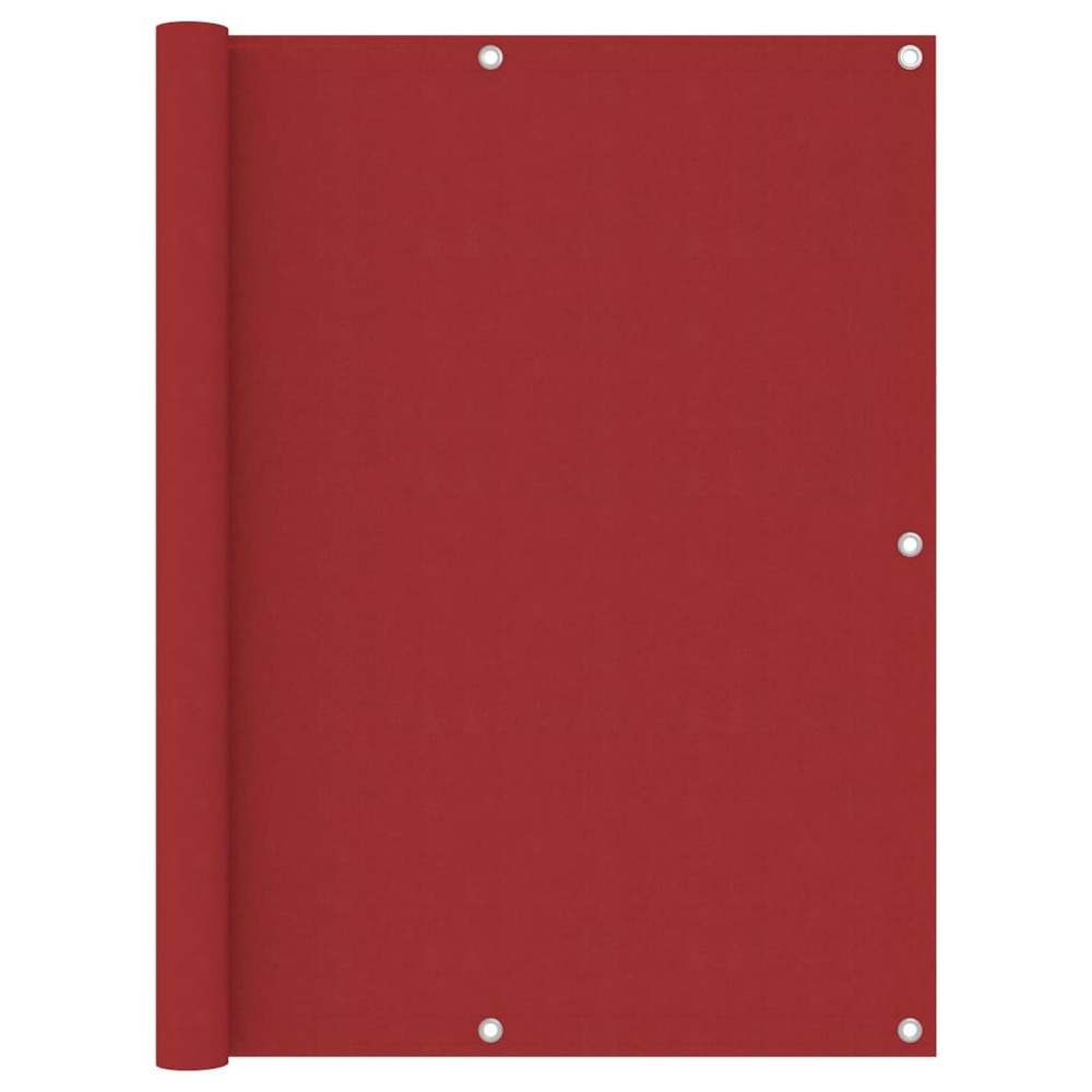Écran de balcon rouge 120x500 cm tissu oxford
