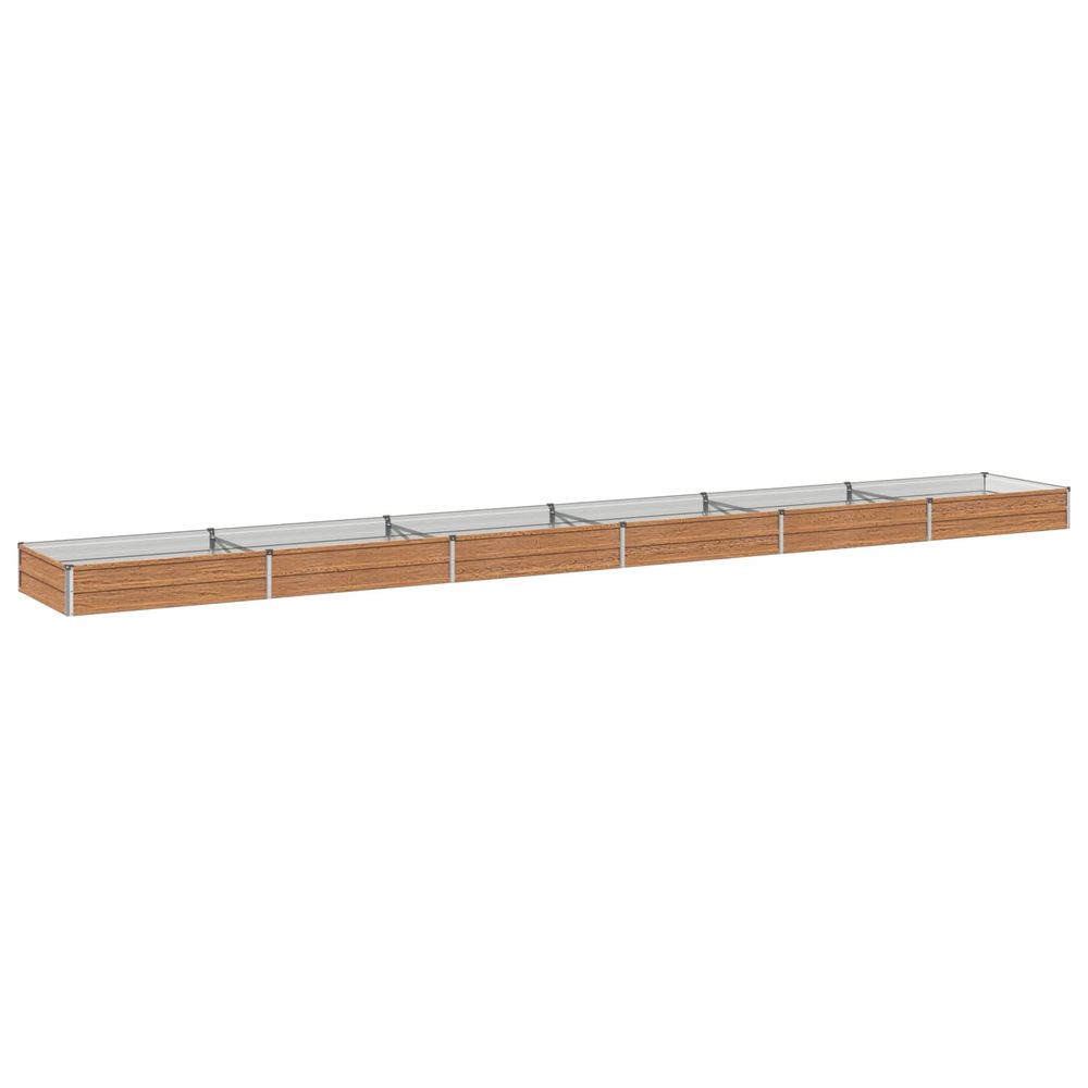 Jardin surélevé chêne brun 600 x 80 x 24 cm