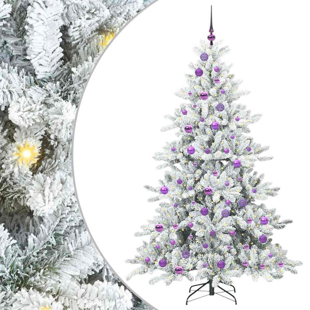 Sapin de noël artificiel à branches articulées blanc 180 cm pvc