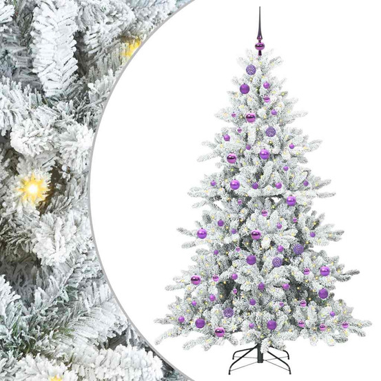 Sapin de noël artificiel à branches articulées blanc 180 cm pvc