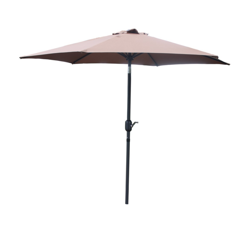 Parasol droit rond 2,5 x 2,5 m chocolat come