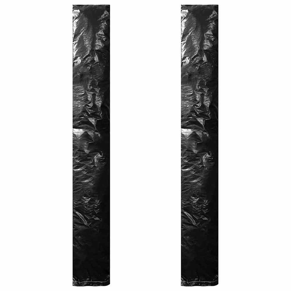 Housses de parasol avec fermeture éclair 2 pcs pe 200 cm
