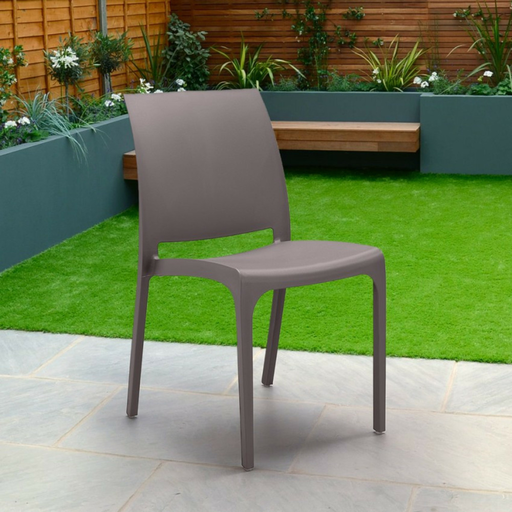 Chaise empilable bar restaurant jardin extérieur et intérieur papavero