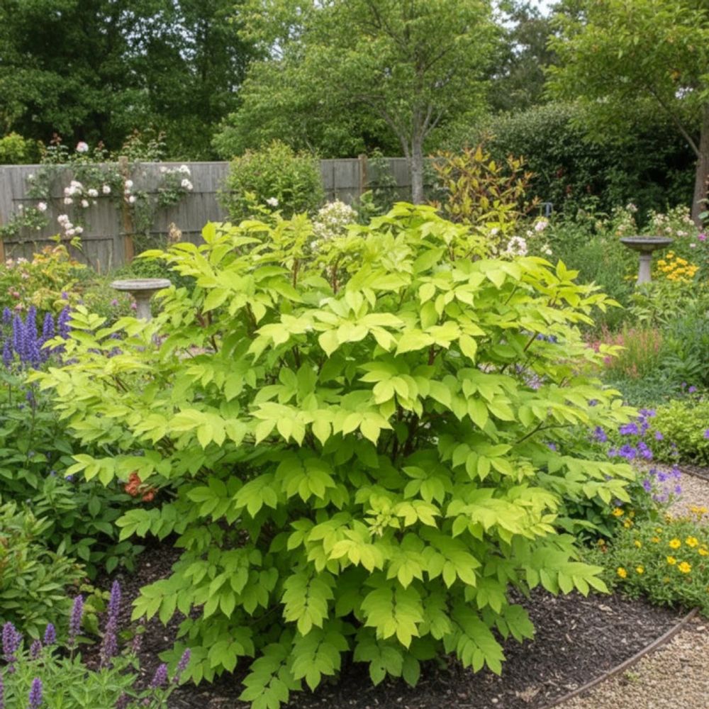 Fatsia cordata sun king, aralia à feuilles dorées lot de 9 godets