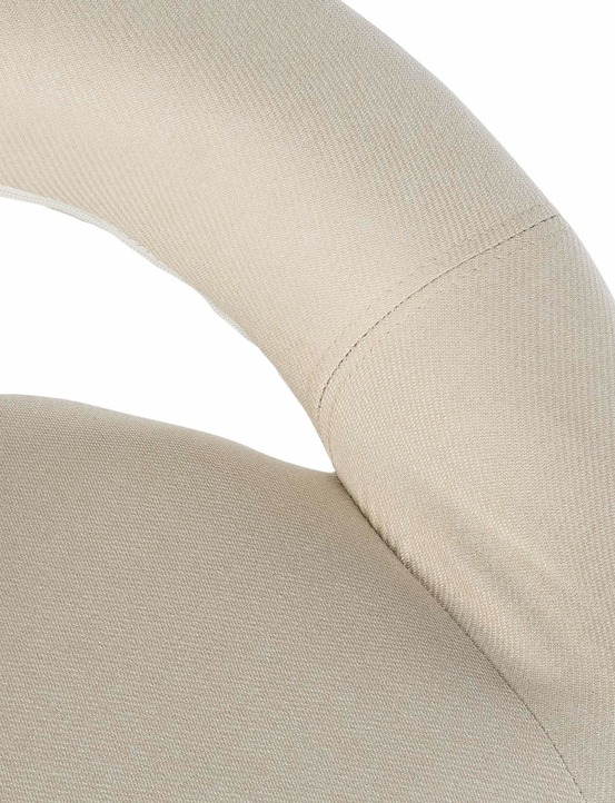 Tabouret de bar olinda tissu blanc