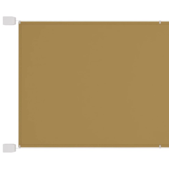 Auvent vertical 140x1200 cm tissu oxford beige