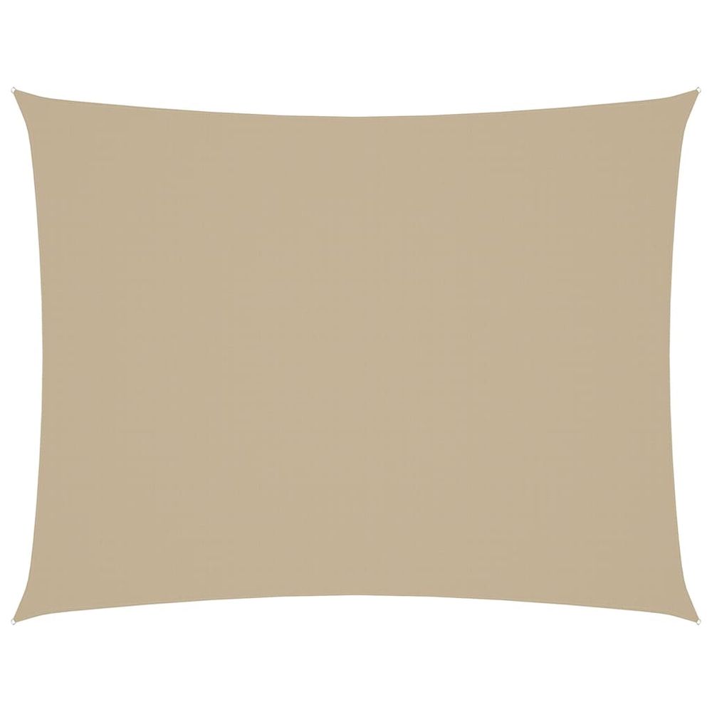 Voile de parasol tissu oxford rectangulaire 2x3 m beige