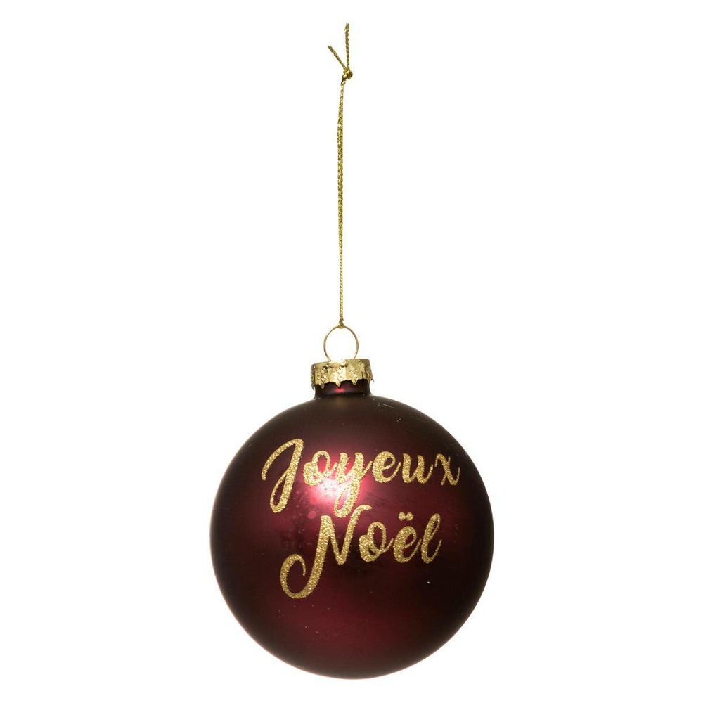 Boule de noël verre 80 mm jaune paillette 3 assortiments