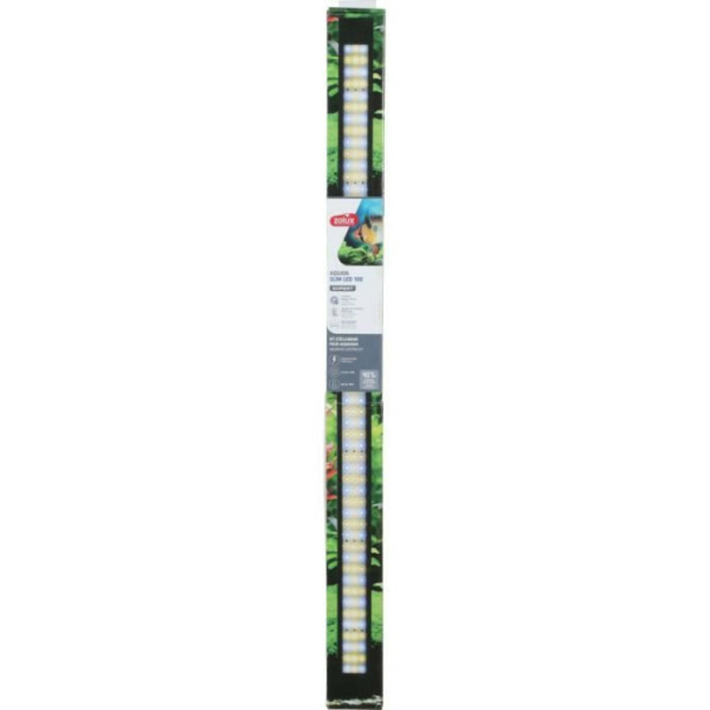 Rampe d'éclairage - zolux - slim led dimmable - ajustable et adaptable en remplacement d'un tube néon t8 ou t5 - 100 cm