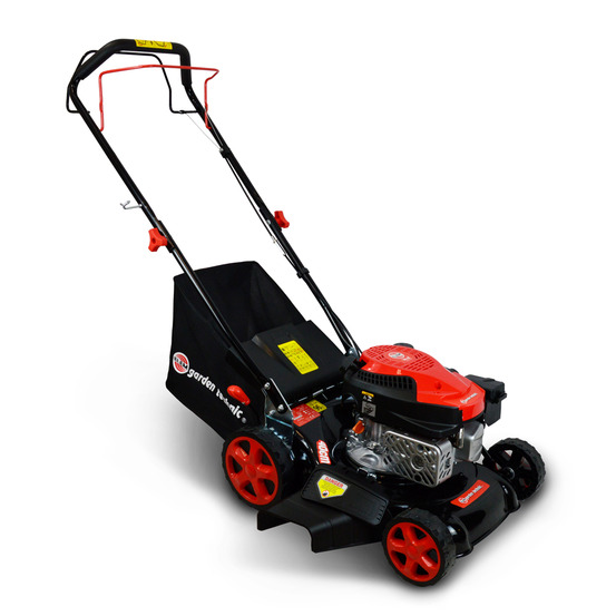 Tondeuse thermique tractée 144 cc - 40cm - mulching et éjection latérale