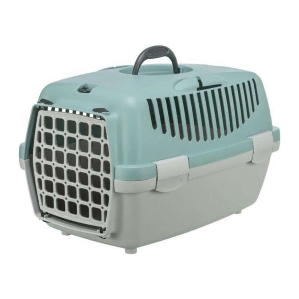 Box de transport - trixie - capri 1 - xs : 32 x 31 x 48 cm - gris clair / sauge