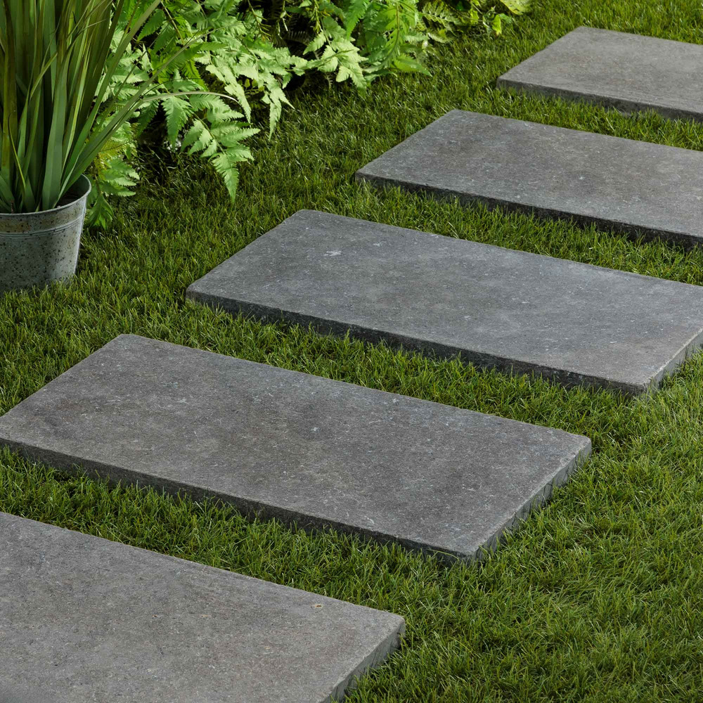 Pas japonais rectangle pierre d'egypte grise 60x30x3 cm (à l'unité) - ro'ma nature