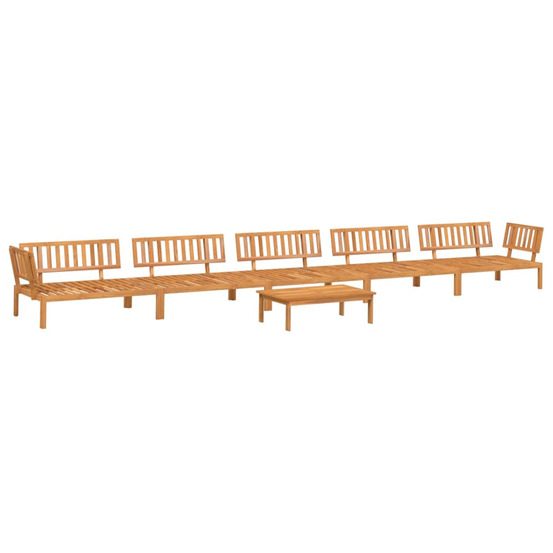 Salon palette de jardin 6 pcs bois d'acacia massif
