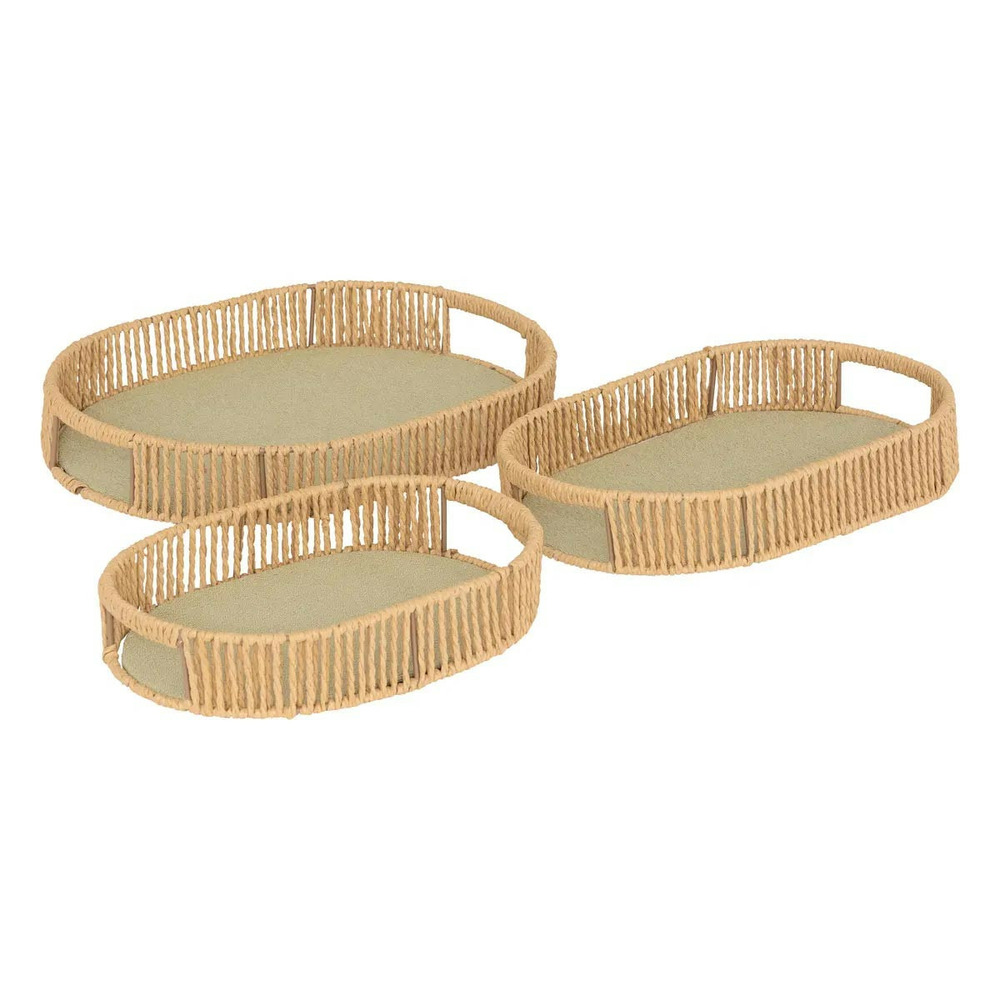 Lot de 3 plateaux ovales 