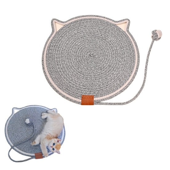 Catelet de grattage de chat en coton naturel 50cm